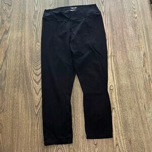 Simply Vera Vera Wang Crop Legging Pants High Rise Pull-On Stretch Black Size L